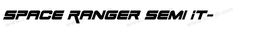 Space Ranger Semi It字体转换